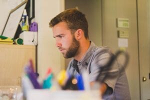 Person practicing simple habits to train the brain to think positively and stop negative thoughts